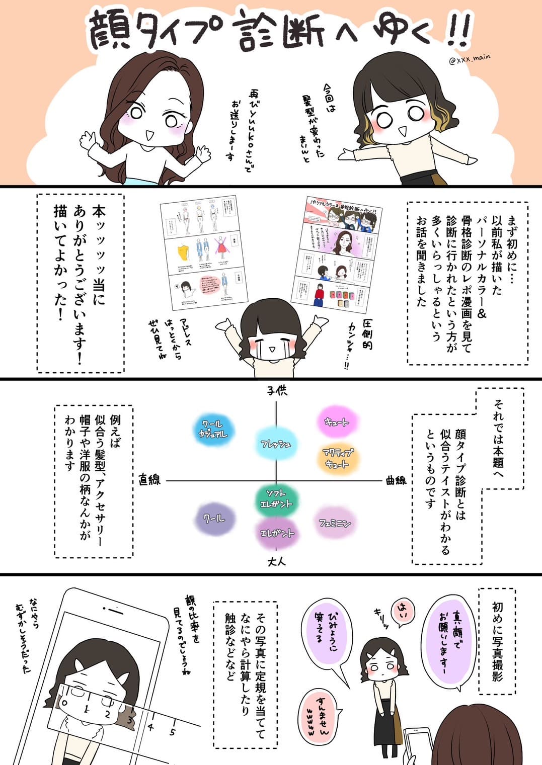 顔タイプ診断風景1