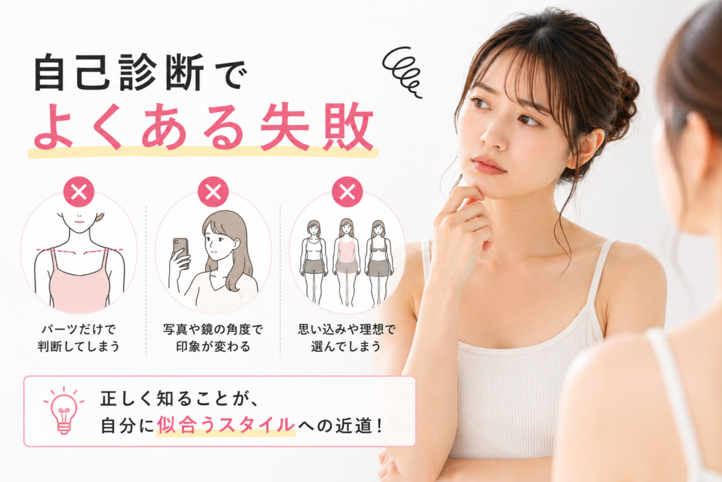骨格診断 自己診断 失敗例 NGポイント