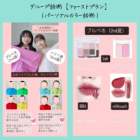 パーソナルカラー診断の様子