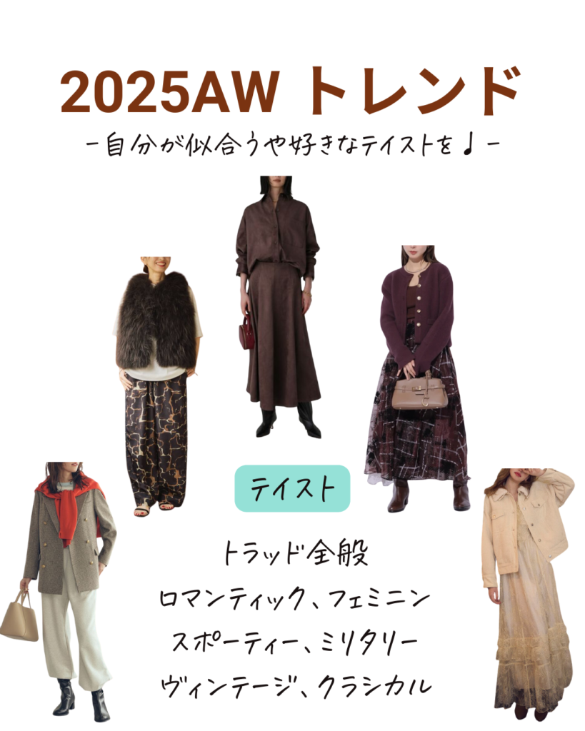 2025年トレンドのテイスト