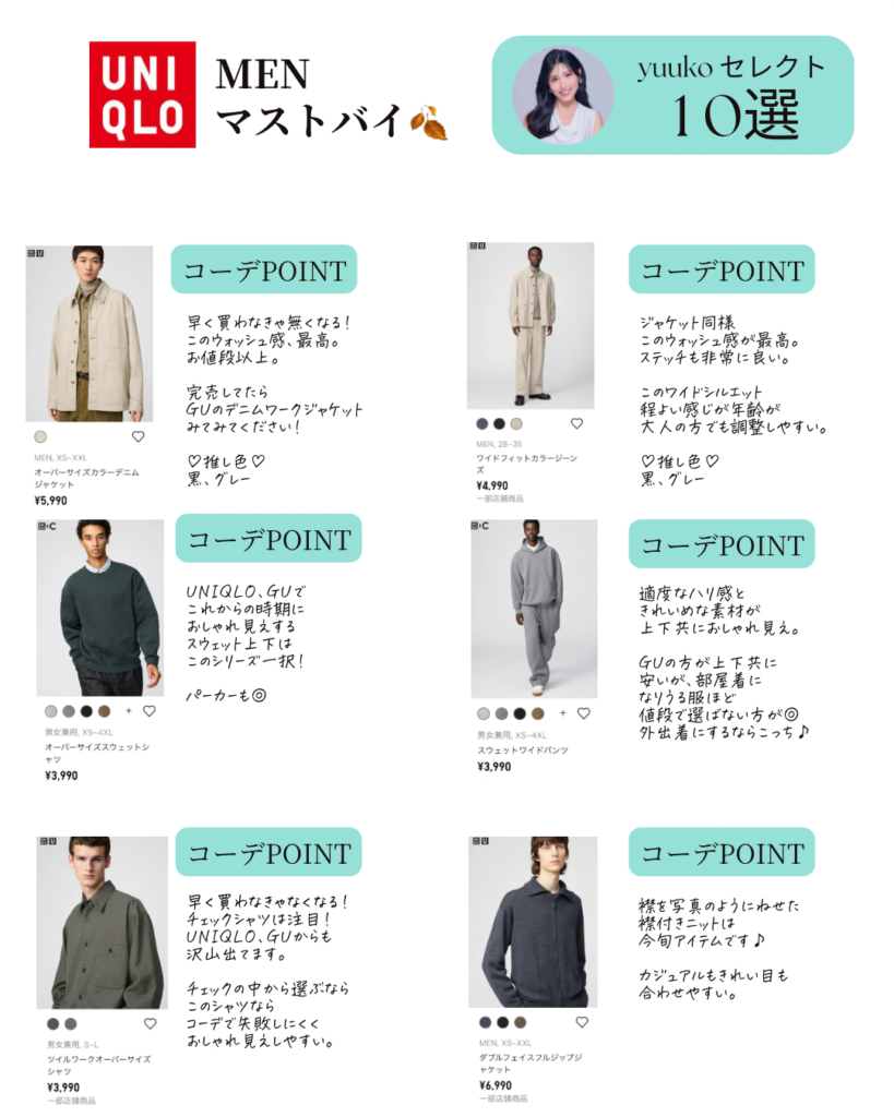 UNIQLO マストバイ10選