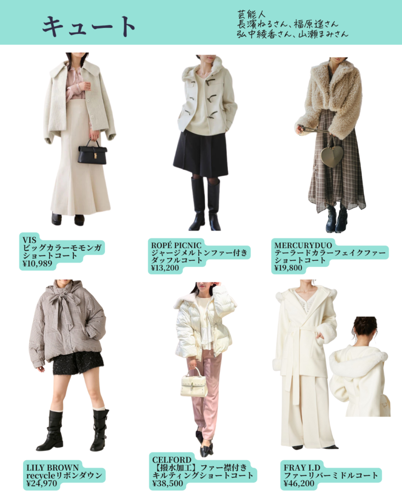 顔タイプ診断®︎ キュートのコート