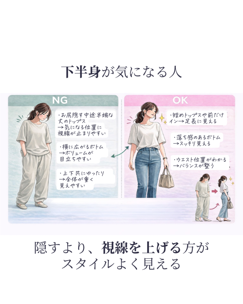 下半身が気になる人