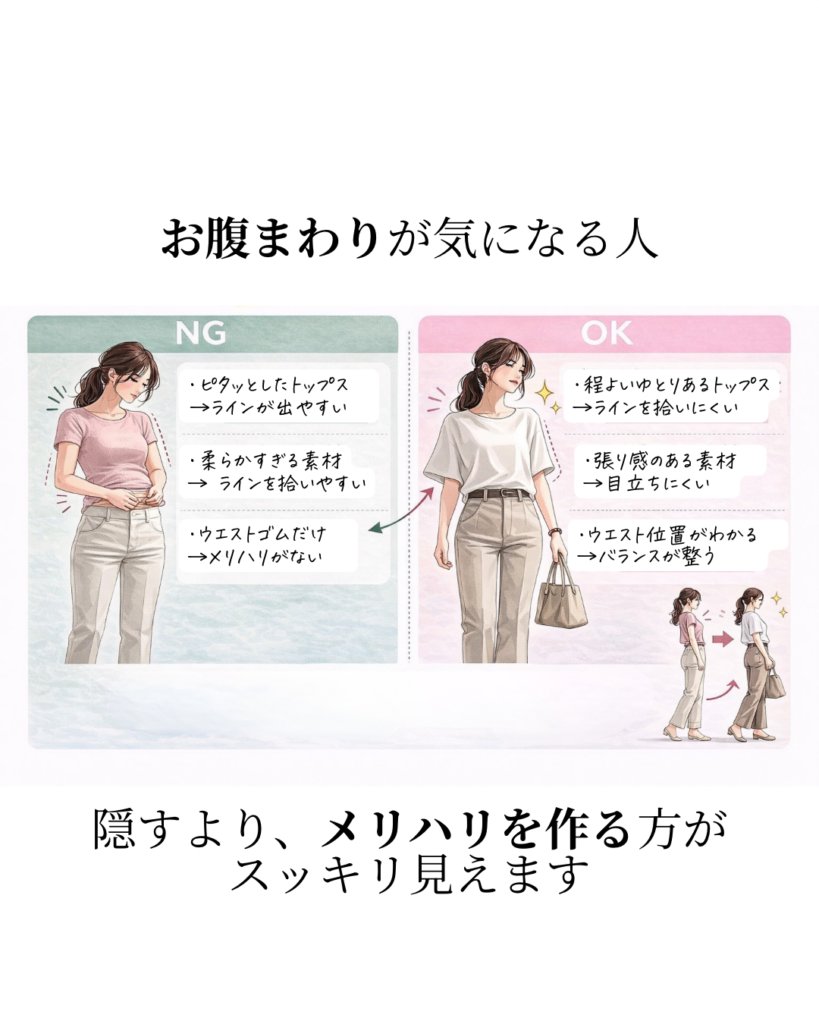 お腹まわりが気になる人