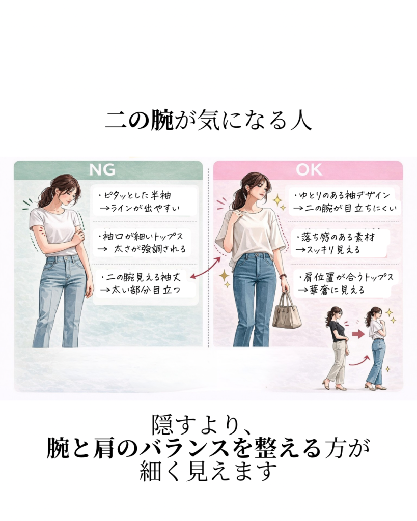 二の腕が気になる人