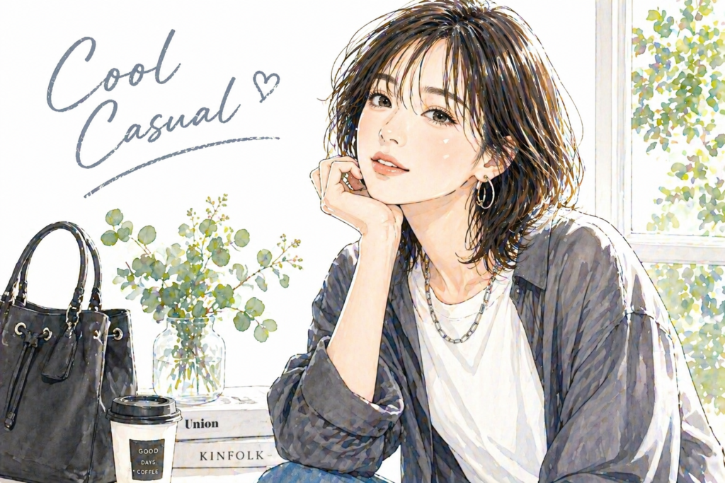 顔タイプ診断クールカジュアルタイプ｜シャープな子ども顔に似合うカジュアルファッション 