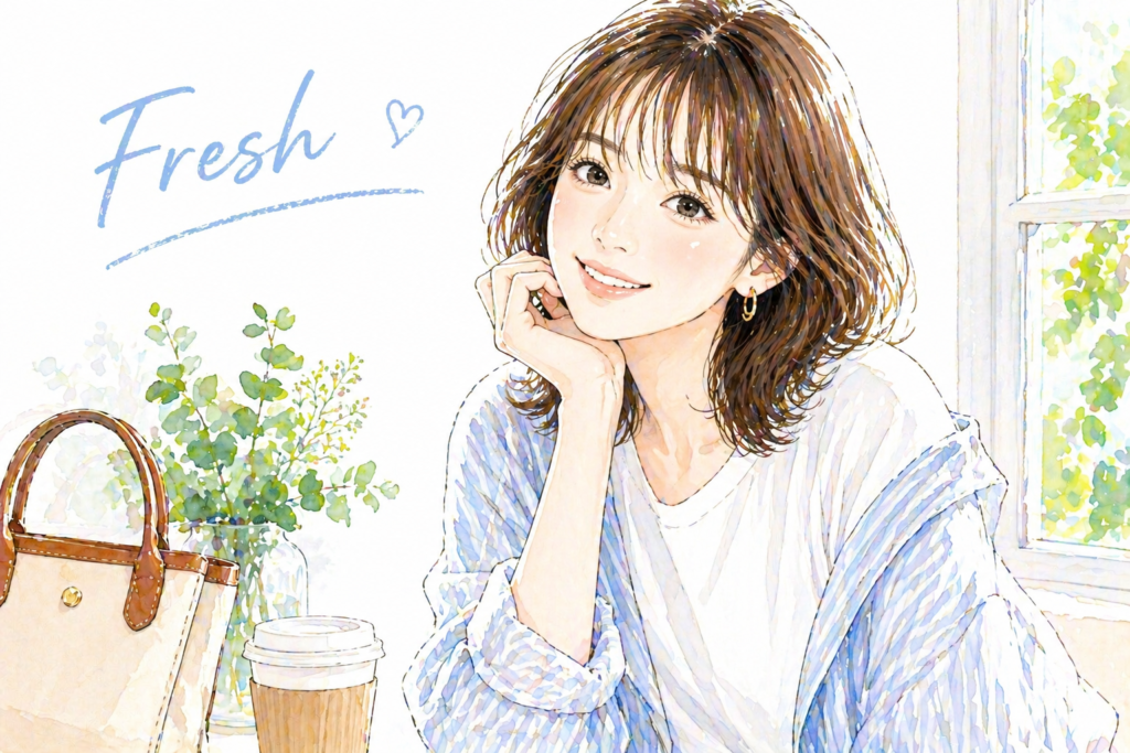 顔タイプ診断フレッシュタイプ｜さわやかナチュラルな子ども顔に似合うファッション 