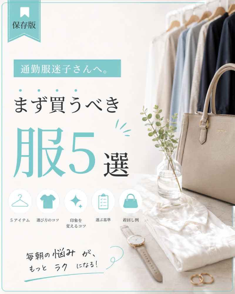 通勤服迷子さん。まず買うべき服5選のまとめ
