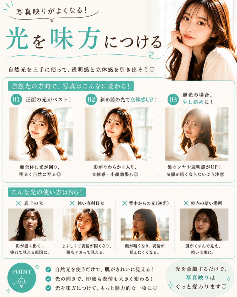 光を味方につける3ステップ
