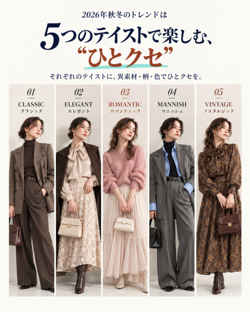 2026秋冬の5つのテイスト